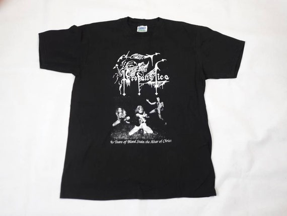 Vintage 1990s Profanatica T-Shirt Doom Metal Obit… - image 1