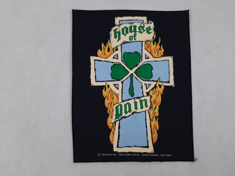 Vintage 1994 House Of Pain Back Patch Hip Hop Rap Chuck D Run DMC NWA Ice Cube Cypress Hill Anthrax