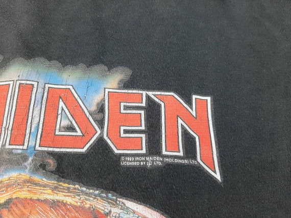 Vintage 1993 Iron Maiden Long Sleeve T-Shirt Heav… - image 4