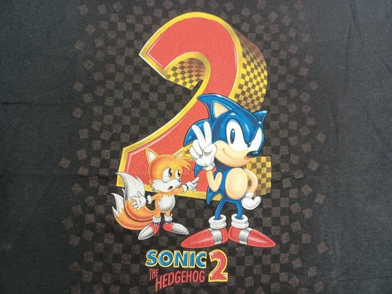 Vintage 1991 Sonic the Hedgehog 2 T-shirt Vtg 90s Arcade Game