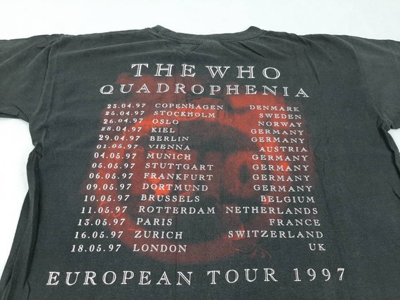 Vintage 1997 the Who Tour T-shirt Hard Rock Queen Def Leppard - Etsy