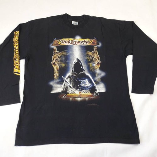 Vintage 1996 Blind Guardian Tour Long Sleeve T-Shirt good Thrash Power Metal Running Wild Manowar