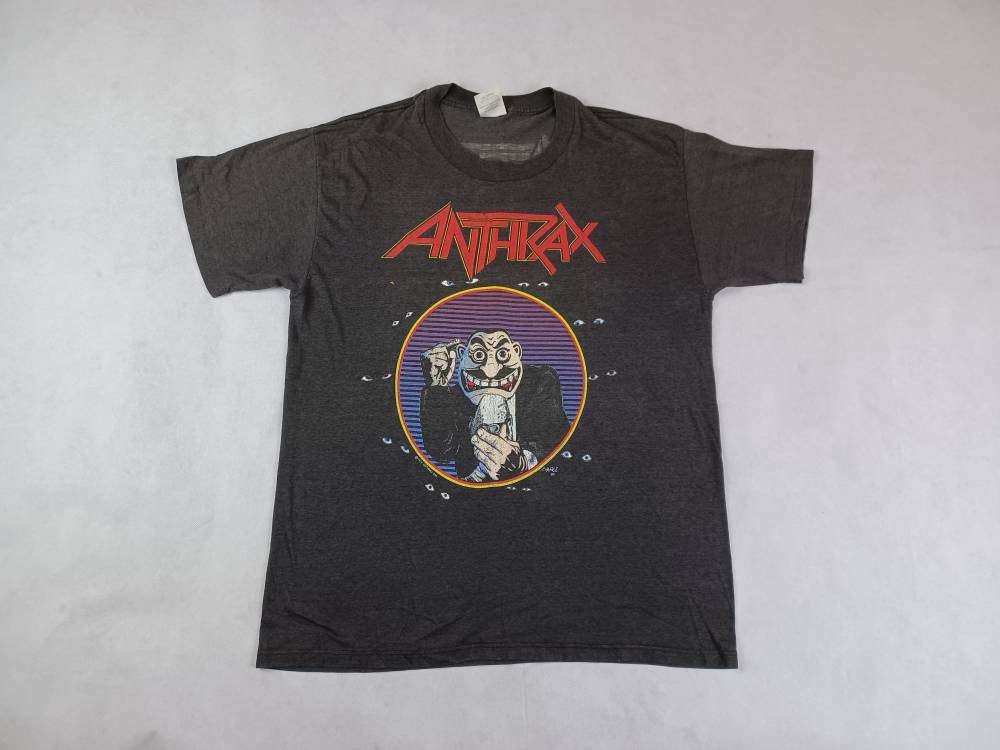 Vintage 1989 Anthrax T-shirt Thrash Metal Slayer Megadeth - Etsy