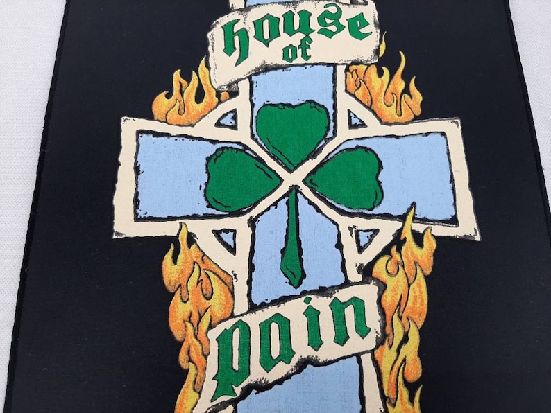 Vintage 1994 House Of Pain Back Patch Hip Hop Rap Chuck D Run DMC NWA Ice Cube Cypress Hill Anthrax