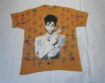 vintage 1993 Prince T-Shirt Bruce Springsteen David Bowie Kylie Beyonce Michael Jackson