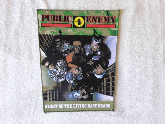 Vintage Rare 1989 Public Enemy Back Patch