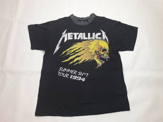 Vintage 1994 Metallica Tour T-Shirt Thrash Metal … - image 1