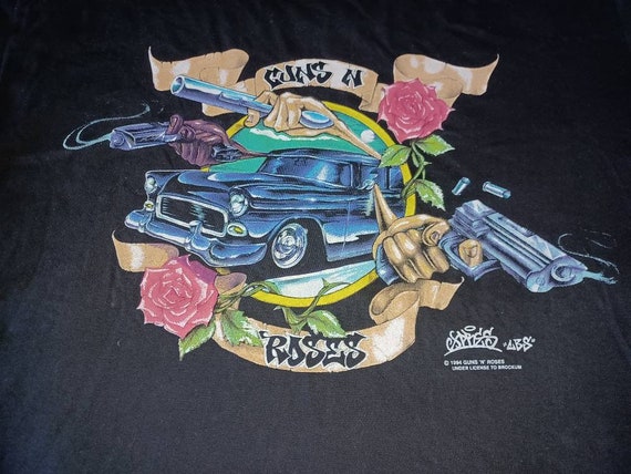 T-shirt Vintage Zildjian / Poison / Skid Row / Guns N' Roses - Marque Gildan 5000 - 100% Coton - Tailles S à 5XL