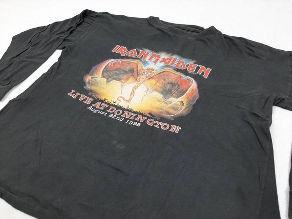 Vintage 1993 Iron Maiden Long Sleeve T-Shirt Heav… - image 2