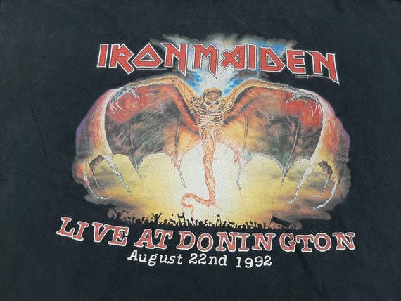 Vintage 1993 Iron Maiden Long Sleeve T-Shirt Heav… - image 3