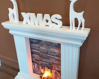 EPS Kamin/Faux kamin/Fake kamin//Dekorativer Kamin/Weihnachtskamin/ Kaminrahmen/ Cheminée decorative/ Künstlicher Kamin