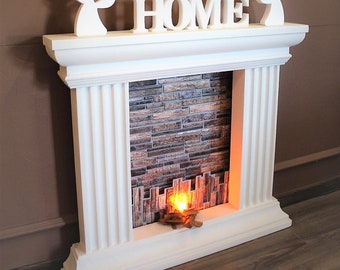 EPS Kamin/Kamin-Imitat/Idee für einen künstlichen Kamin/Dekorkamin/Weihnachtskamin