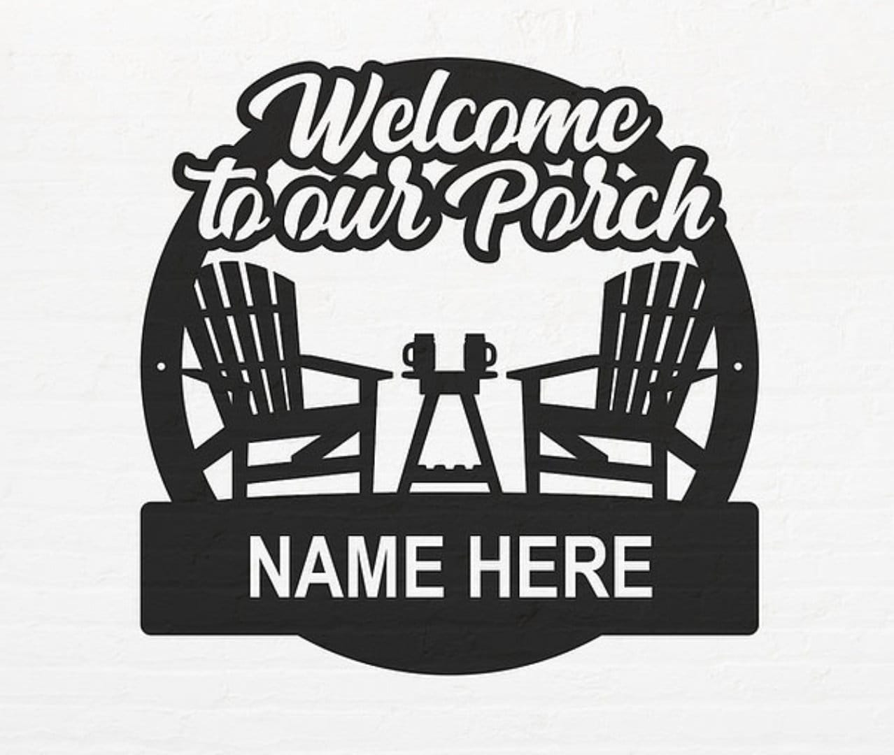 to Our Porch Metal Sign Gift Idea Sign Etsy