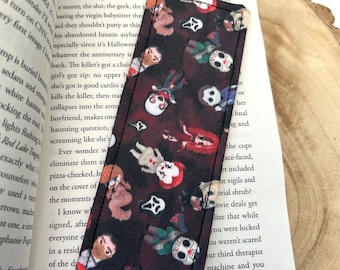 Horror figures book mark |  Creepy book mark | Fabric book mark hand made
