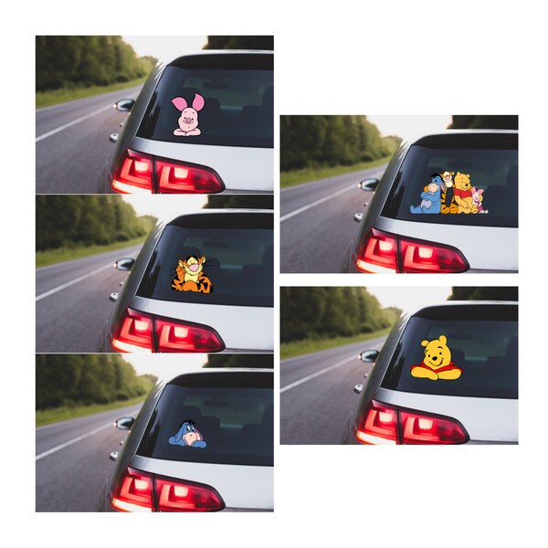 Pooh car Decal