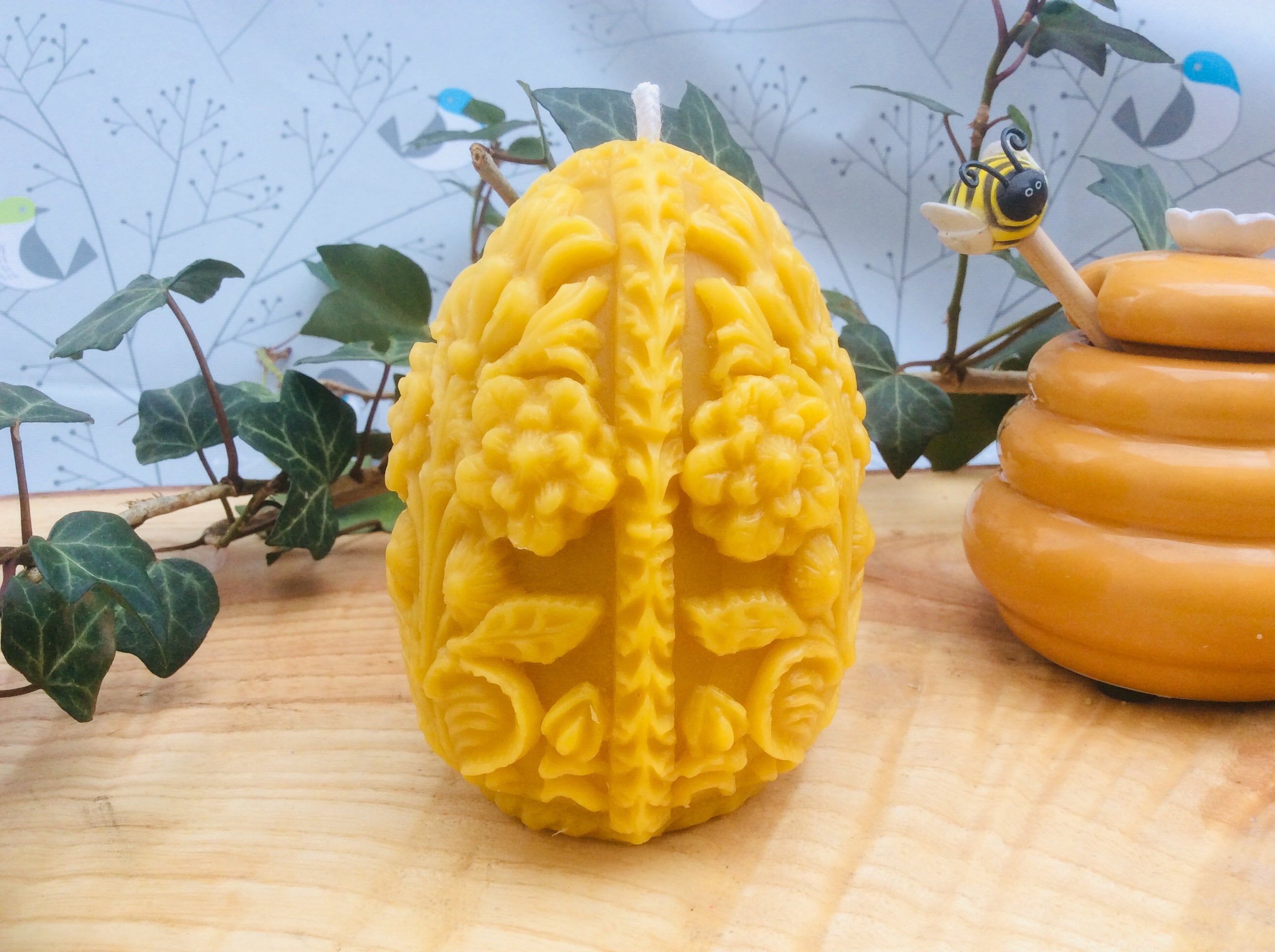 Beeswax Faberge Egg Candle Easter Egg Easter Gift Etsy
