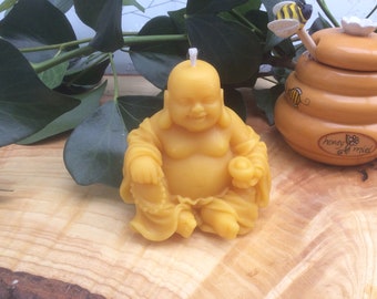 100% Beeswax Candle  Buddha