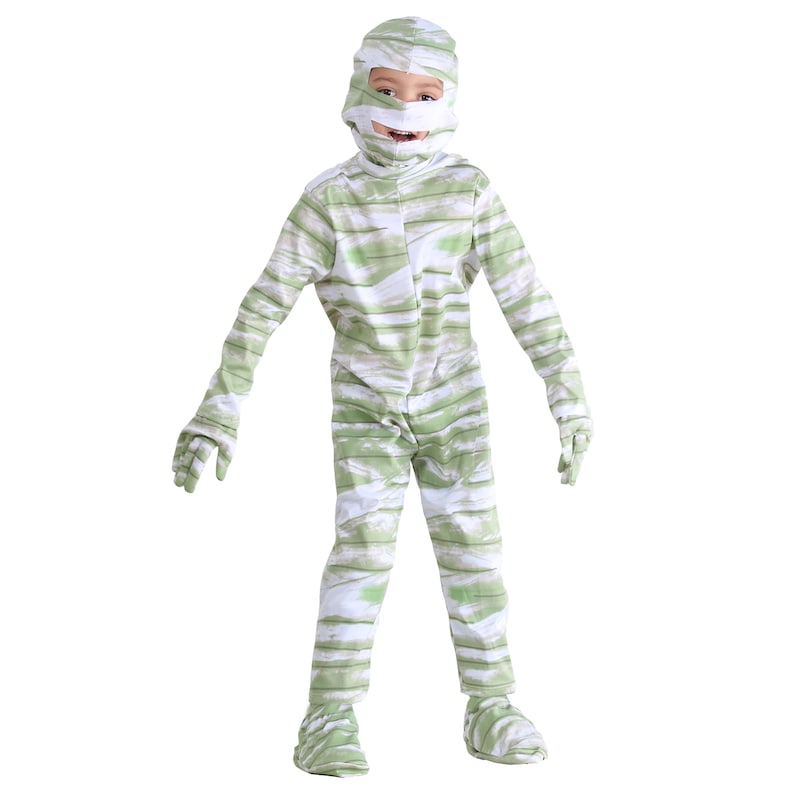 Costume dress Halloween mask and baby carnival from mummy