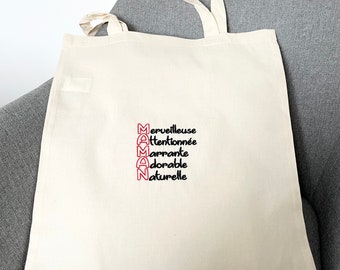 Sac brodé maman merveilleuse - Tote Bag