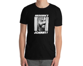 Heeere's Johnny! Koszulka unisex z krótkim rękawem Johnny Dee