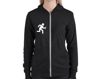 Exit_Singer - Unisex Lightweight Zip Hoodie