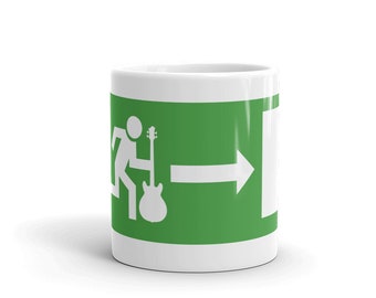 Exit_Bass_HagVik - White glossy mug