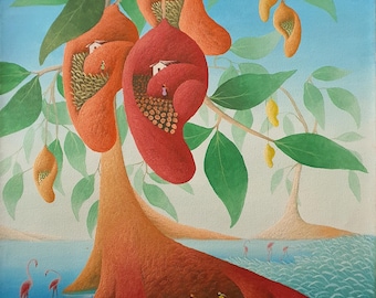 Kens Cassagnol “Roots of Togetherness” Original Haitian art