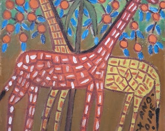 Alexandre Grégoire Two Giraffes