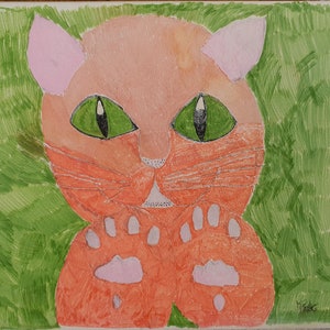 Pink Cat  by Marie Paul