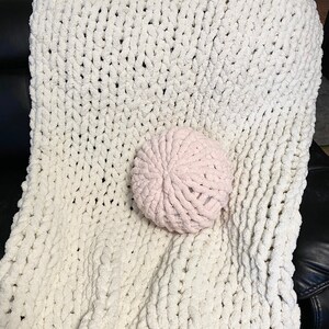 Handmade Chunky Knit Blanket | Chenille | Medium