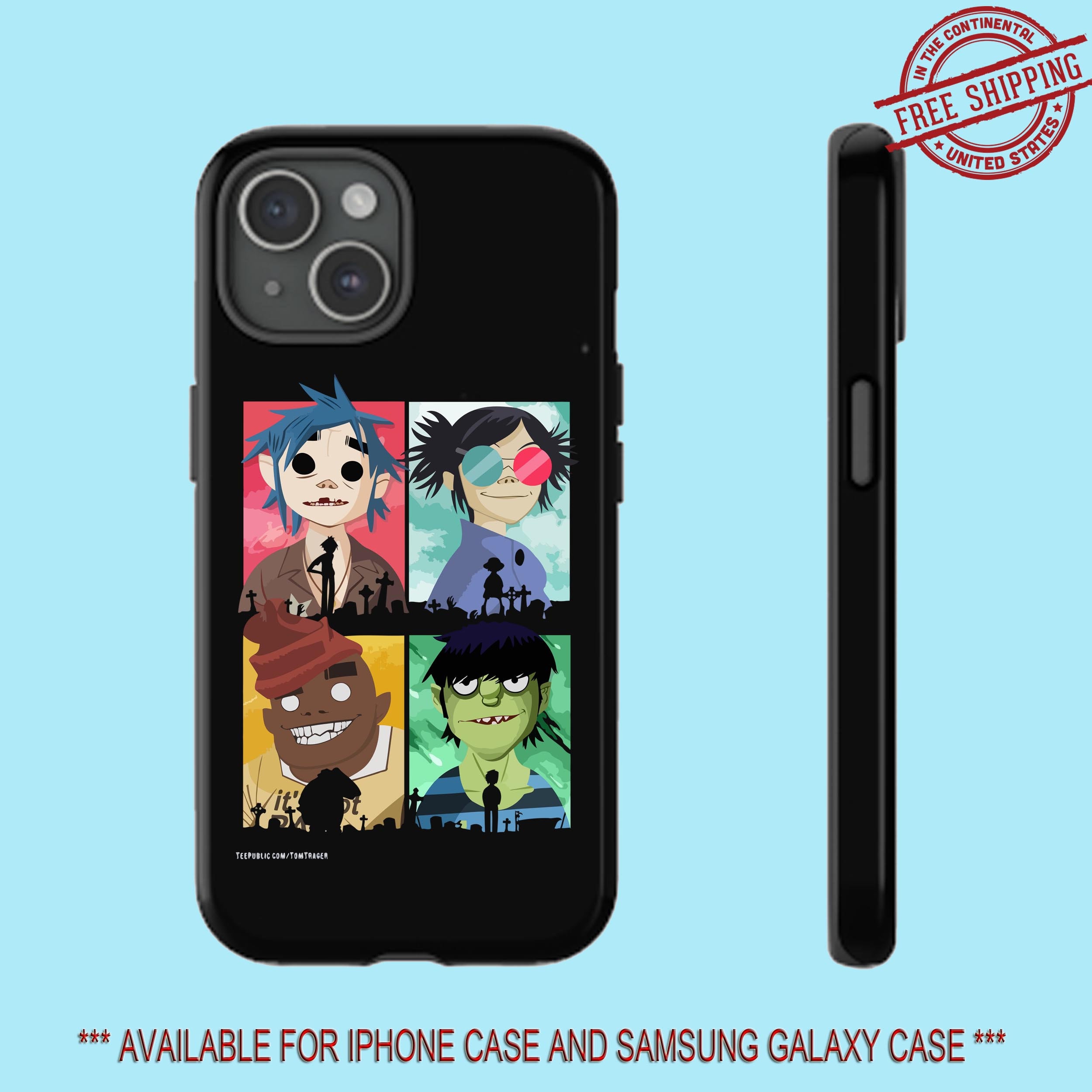 Humanz Gorillaz iPhone Case and Samsung Galaxy Case