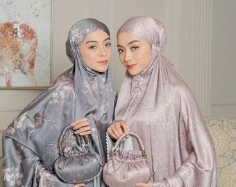 Rebecca Premium Silk Lasercut Jumuna Adult Prayer Robe, Muslim Prayer Dress, Women Prayer Outfit, Muslim Prayer Clothes, Salah Prayer outfit