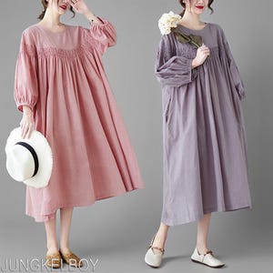 Sasa Thin Dress, Newest Premium Plain Oversized Dress JB, Boho Dress, Cotton Dress, Casual Dress, Comfortable Dress, Women&#39;s Dress