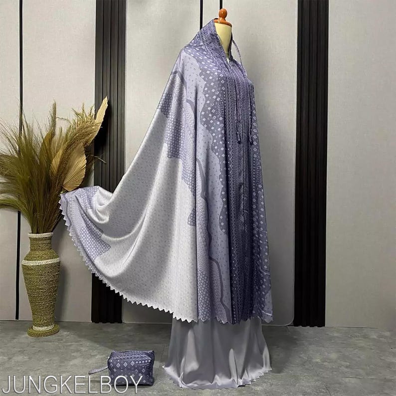 Praying Robe Jumbo Premium Silk Prayer Robe With Luxurious Lace Motif Sundari ...