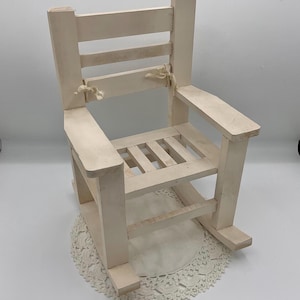 vintage Cottage core Doll Chair miniature furniture shabby chic nursery baby’s room decor