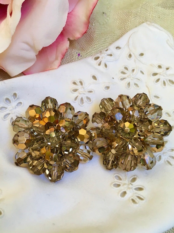 1950s Sparkling Champagne Cluster glass Dazzling p