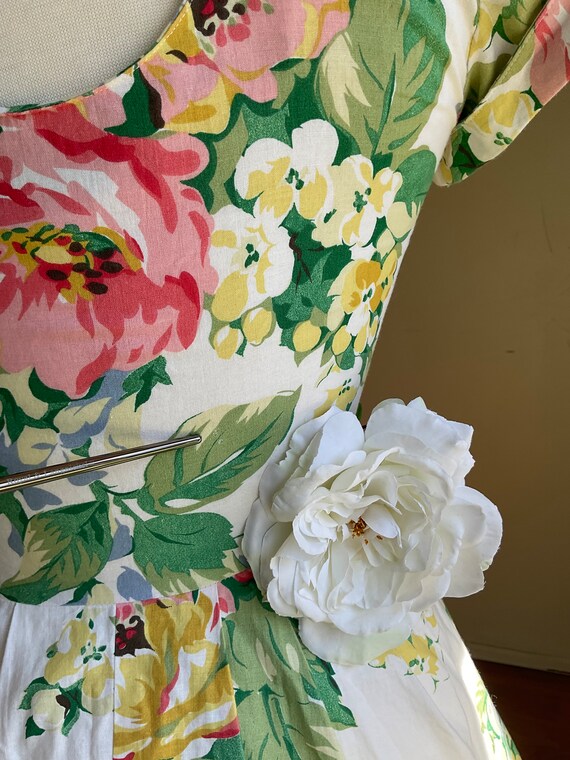 Vintage Floral Cottage Core Laura Ashley Style 19… - image 7