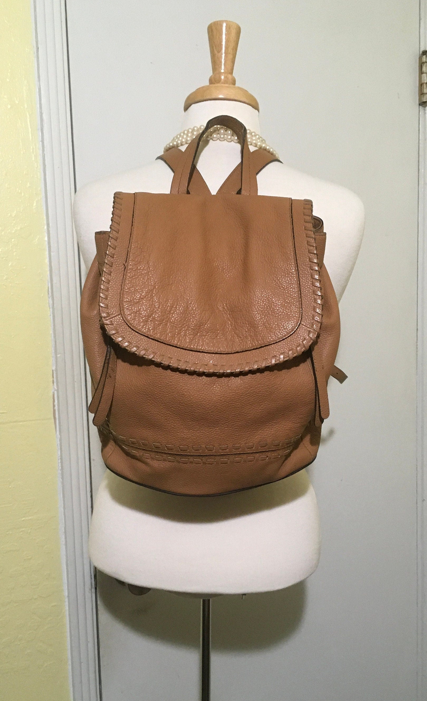 cole haan leather backpack tan COLE HAAN Clarkson mens go vibe with this Grand Ambition large leather backpack Cole Haan Grand Ambition Convertible