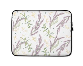 Lavender Purple Lavender Flowers Violet Blossom Pattern Neoprene Sleeve Pouch Case Bag for 11.6 Inch Laptop Computer Any Laptop//Notebook//ultrabook//MacBook with Display Size 11.6 Inches