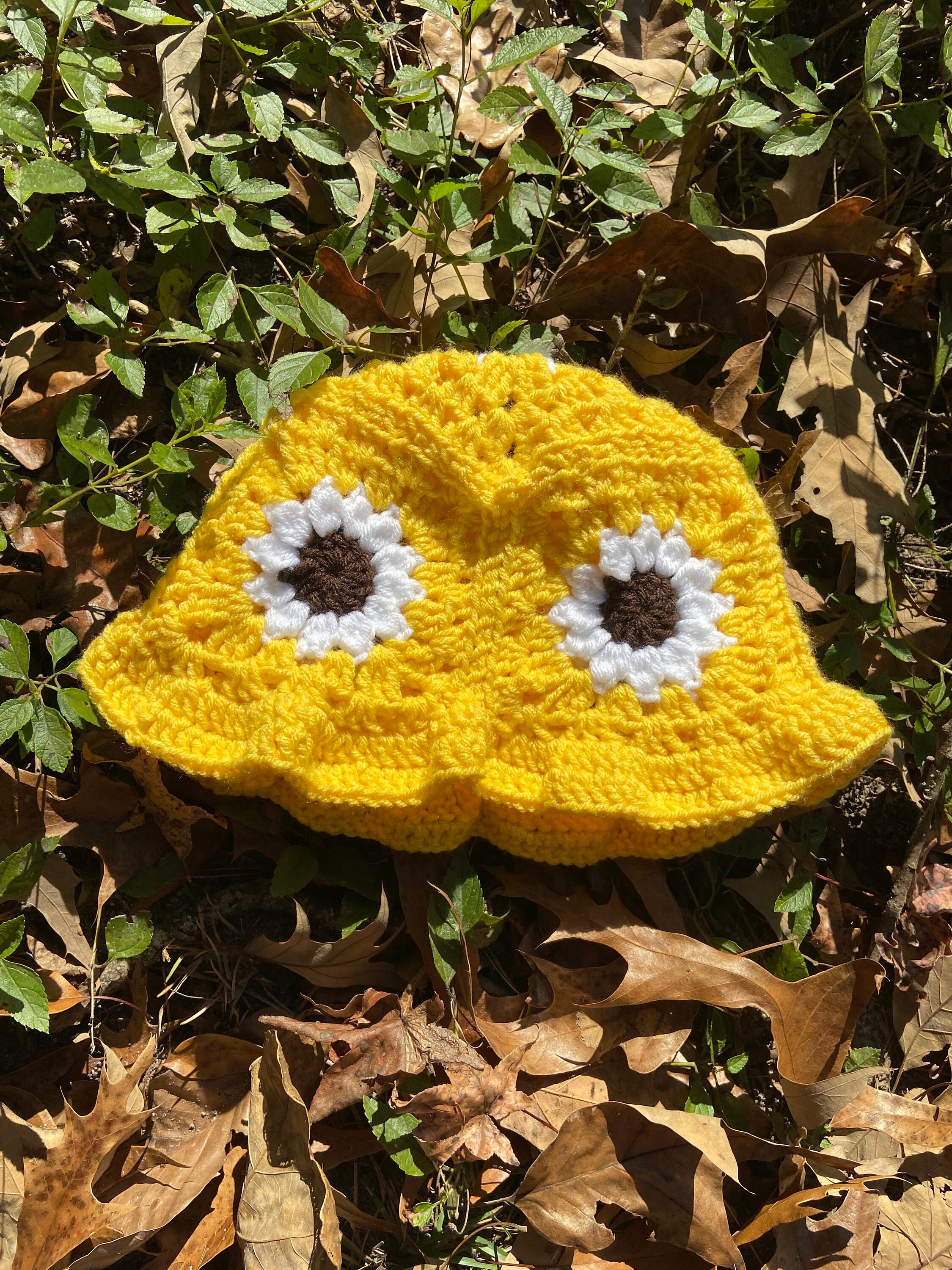 Flower Crochet Bucket Hat Harry Styles 