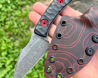 Premium N690 Stainless Steel EDC Pocket Knife – G10 Handle, Kydex Sheath, Everyday Carry Outdoor Tool