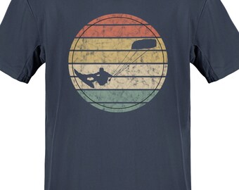 Kitesurf Tshirt Rétro Kitesurfer Cadeau Kiteboarder Kitesurf Idée Cadeau Cerf-Volant Chemise Vintage Kiteboard T-Shirt