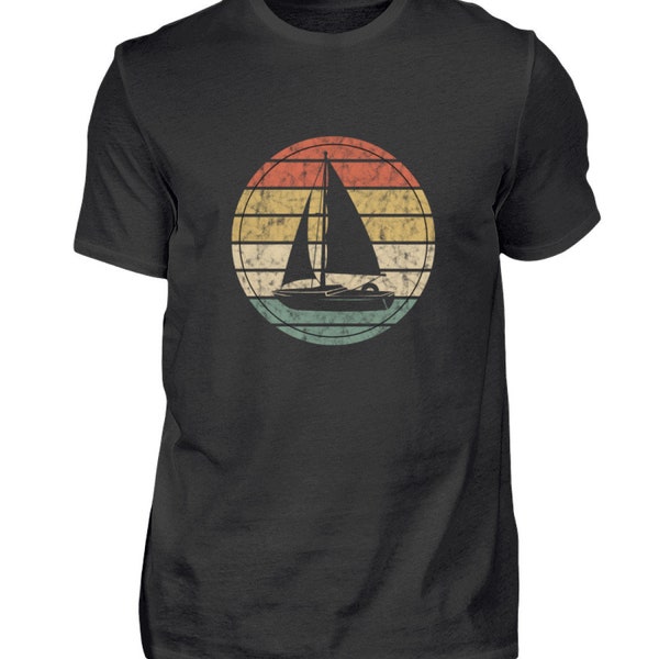 Segeln Segelboot Katamaran Retro Vintage Tshirt T-Shirt Shirt