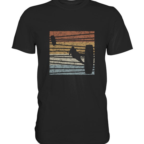 Kitesurfen Kiteboarding Kitesurfing Kite Kitesurfen Kiteboarden Surfen Retro Vintage Tshirt Shirt T-Shirt