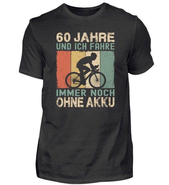 60th Birthday 60 Years Cyclist Retro Tshirt T-shirt Shirt 