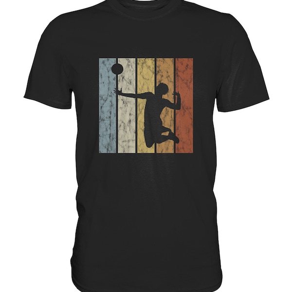 Volleyball Volleyballer Beachvolleyball Retro Vintage Tshirt Shirt T-Shirt