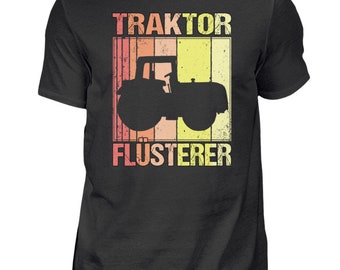 Tractor Whisperer Farmer Farmer Retro Vintage Tshirt T-Shirt Shirt