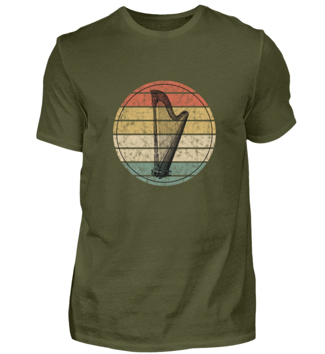 Harp Harp Player Retro Vintage Tshirt T-Shirt Shirt | Etsy