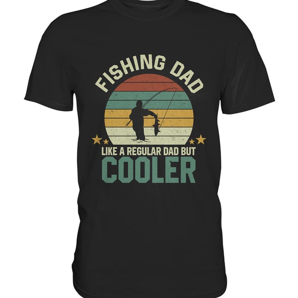 Fishing Dad Angeln Angler Papa Tshirt T-Shirt Shirt