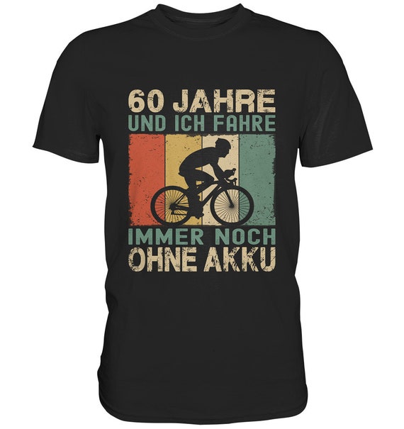 60th Birthday 60 Years Cyclist Retro Tshirt T-shirt Shirt 